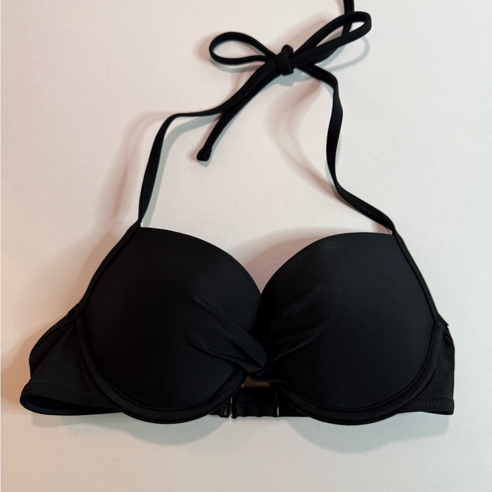 Aries Push Up Black Bikini Top